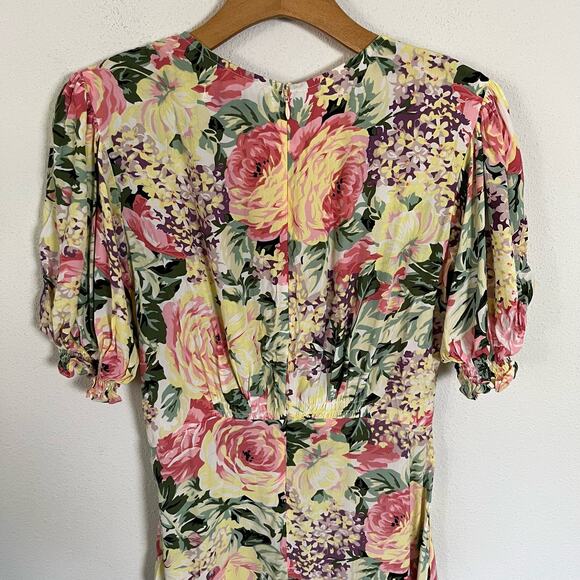 Faithfull The Brand Anthropologie Vittoria Midi Tea Dress // Size‎ US 4 Small - Picture 6 of 7